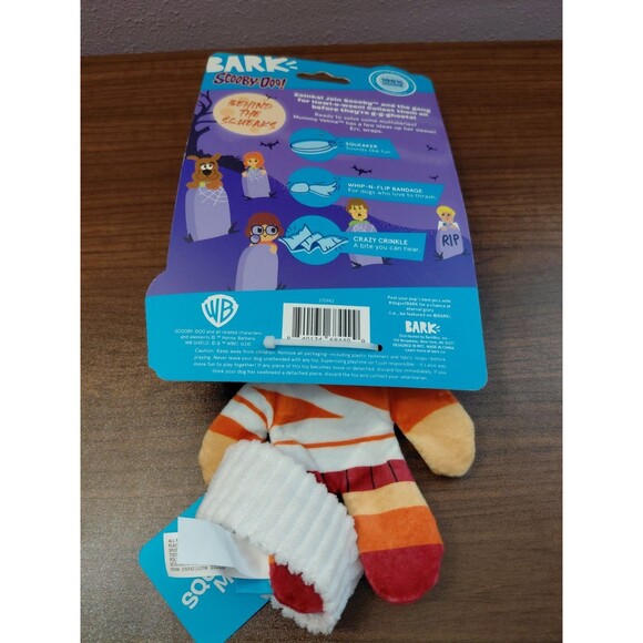Bark Box SCOOBY DOO Mummy VELMA Toy Plush Squeaker Crinkle ~ New ~ for XS/M Dog - Picture 2 of 3